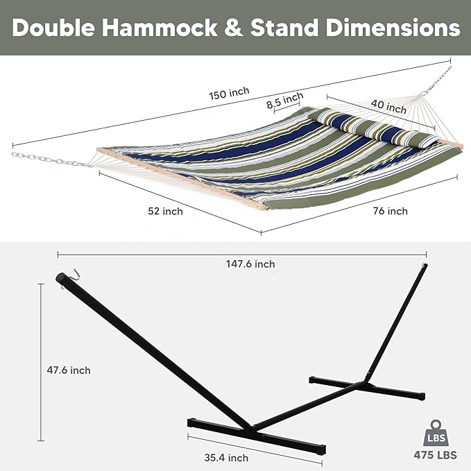 SUNCREAT Hammocks Double Outdoor Hammock - Image 6