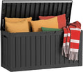 80 Gallon Outdoor Deck Box, Lockable Waterproof Outdoor Storage Boxes by MAIUSCOLI