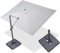 PURPLE LEAF 9' X 11.5' Rectangle Cantilever Umbrella by Unknown