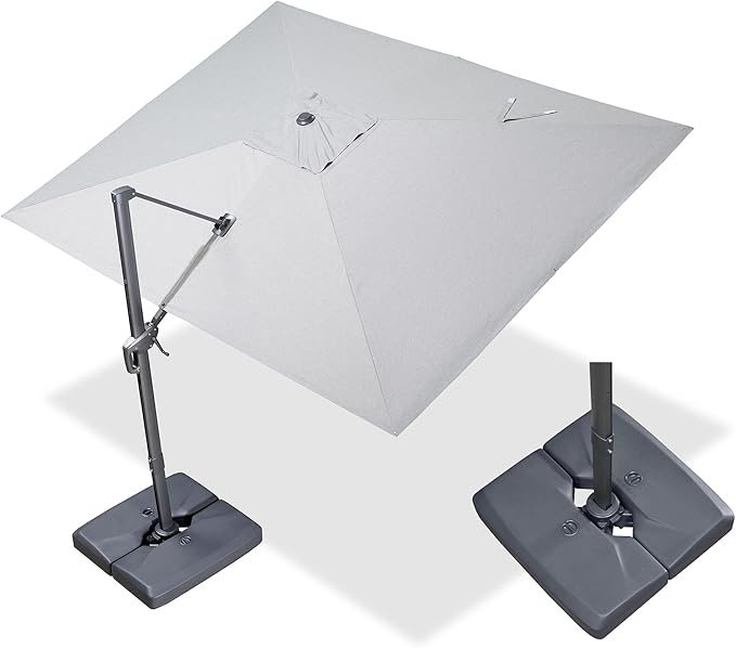 PURPLE LEAF 10' X 13' Rectangle Cantilever Umbrella - Image 2