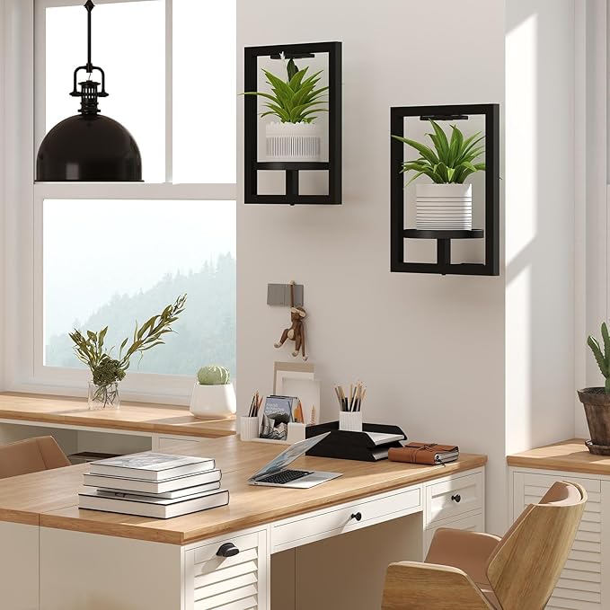 BAOYOUNI 2 Pack Picture Frame Wall Plant Holder - Image 2