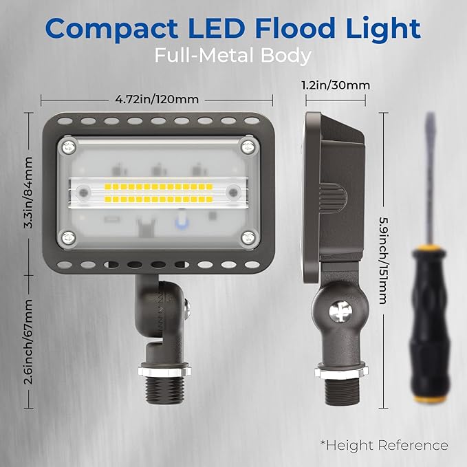 CINOTON 20W LED Flood Lights Outdoor, IP65 Waterproof Exterior Security Wall - Image 12