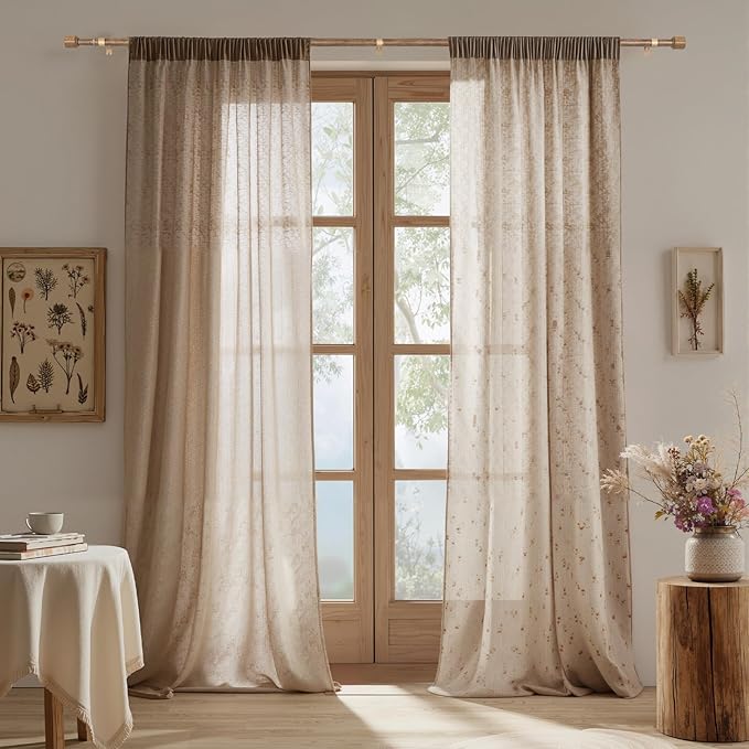 1” Diameter Curtain Rods Itself is 30 to 144 inch 1 Pack Fit 30-142 inch - Image 7