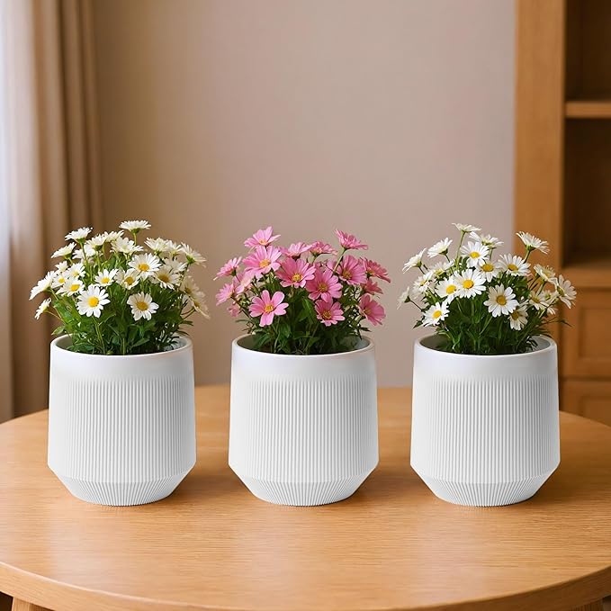 Plant Pots，Set of 3 Plastic Pots - Image 6