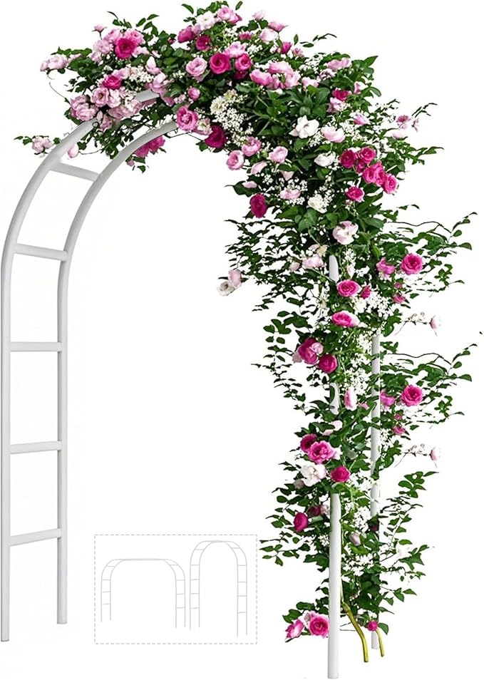 Adorox Metal Garden Arch Trellis by ADOROX