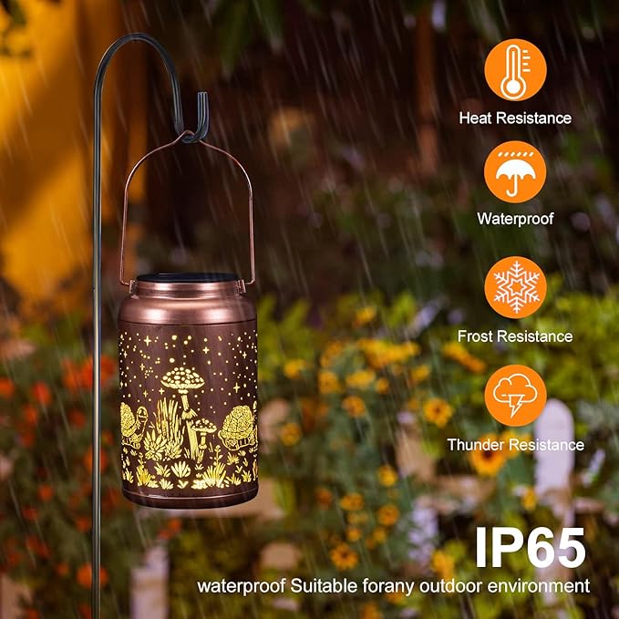 2 Pack Turtles Solar Lanterns Outdoor Waterproof - Image 4