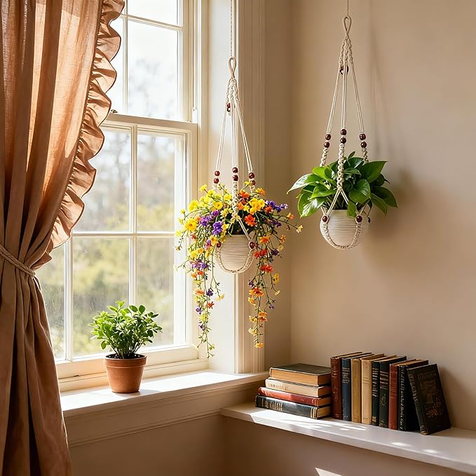 35 Inch Macrame Plant Hanger, Large - Image 7