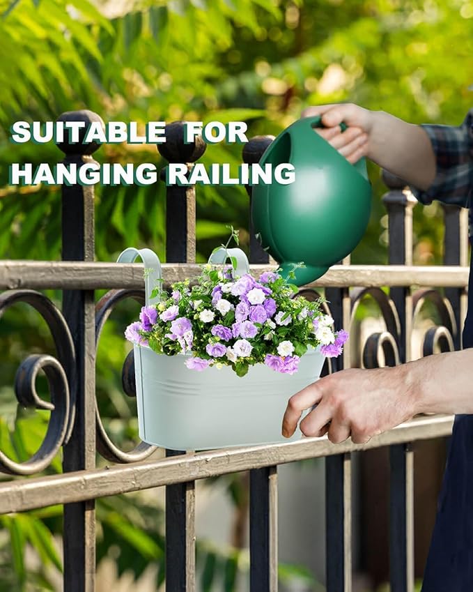 vensovo Metal Railing Planter for Outdoor Plants - Image 7