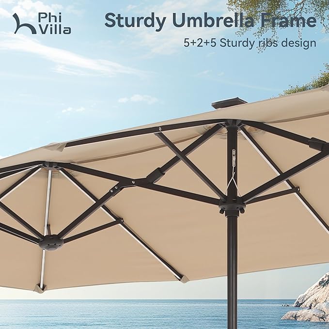 PHI VILLA 13ft Patio Umbrella - Image 4