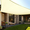 LOVE STORY Custom Size 7'x7' Butter Cream Sun Shade Sail Rectangle UV Block by LOVESTORY