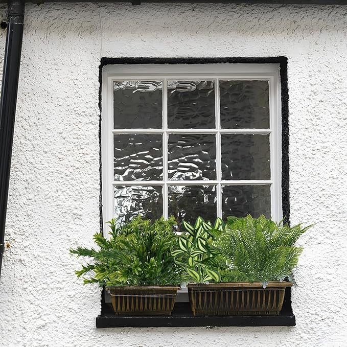 15Pcs Outdoor Artificial Plants UV Resistant Fake Plastic Greenery Spring Grass - Image 3