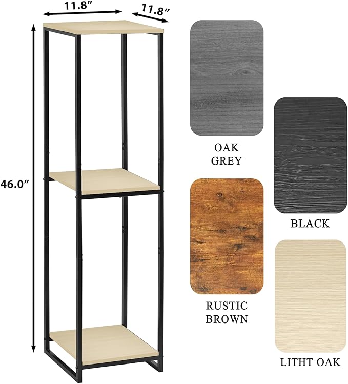 46" Tall Plant Stand Indoor, 3-Tier Modern Plant Shelf, Corner Flower Pot - Image 3
