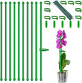 Plant Stakes 18Inch, HAINANSTRY Adjustable Length Garden Stakes, Plant Stakes by HAINANSTRY