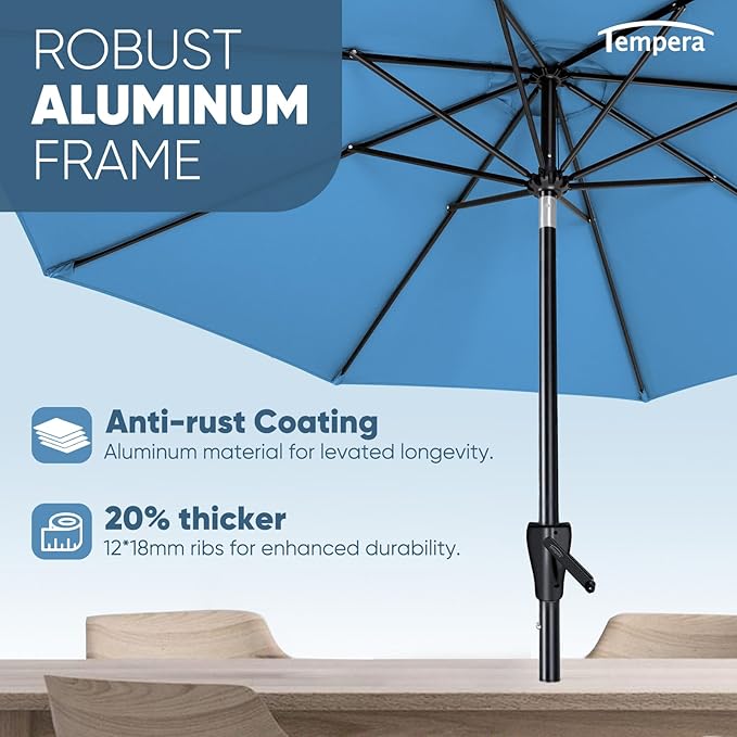 Tempera Patio Market Outdoor Table Umbrella - Image 5