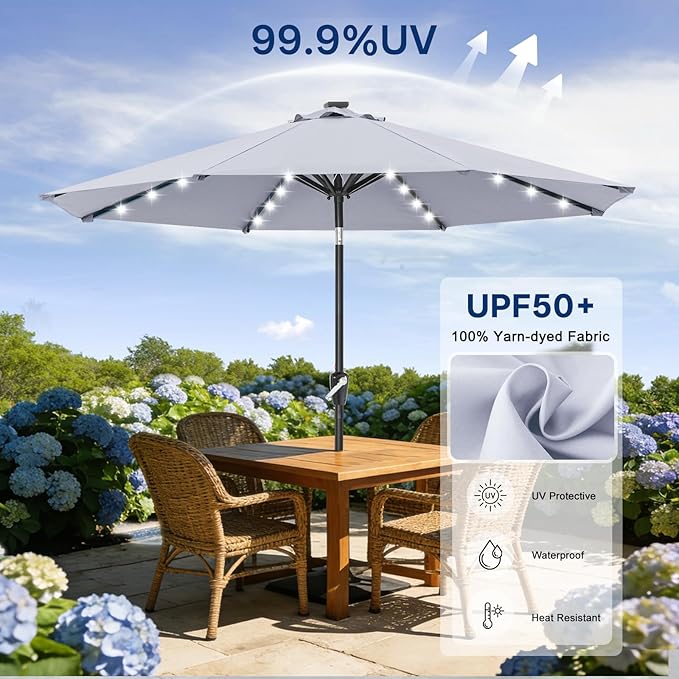 ABCCANOPY 10FT Durable Solar Led Patio Umbrellas - Image 5