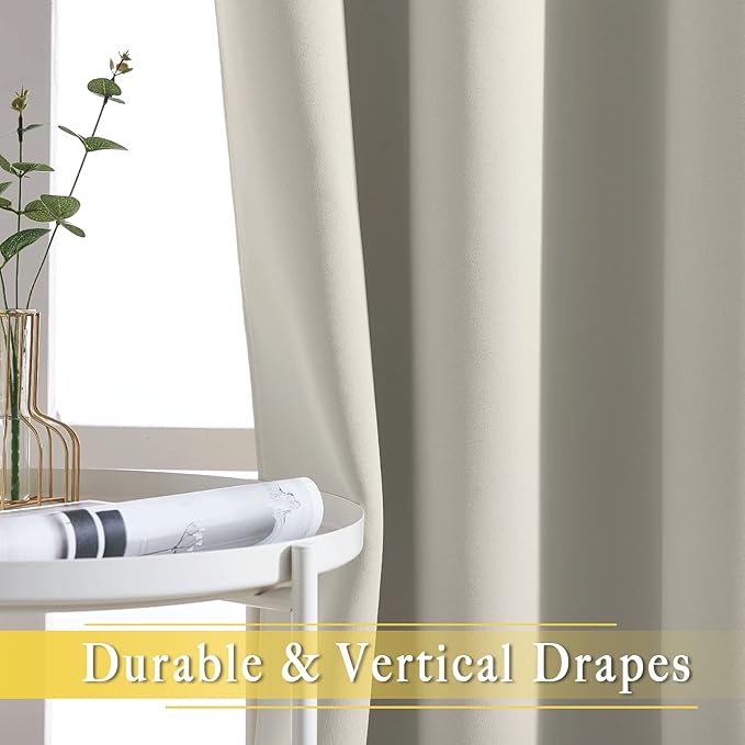 NICETOWN Bedroom Curtain Room Darkening Drapery 102 inches Length - Image 6