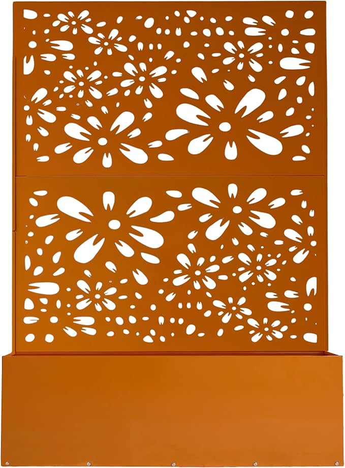 Oakland Living 6 ft. X 4 ft. Orange Freestanding Metal Privacy Screen Room - Image 3