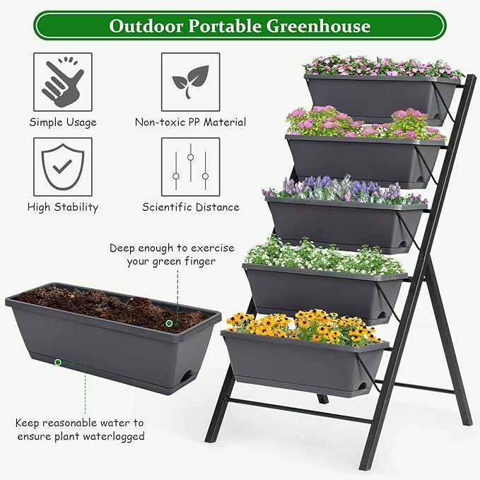 Giantex Vertical Raised Garden Bed, Elevated Planter Raised Beds - Image 5