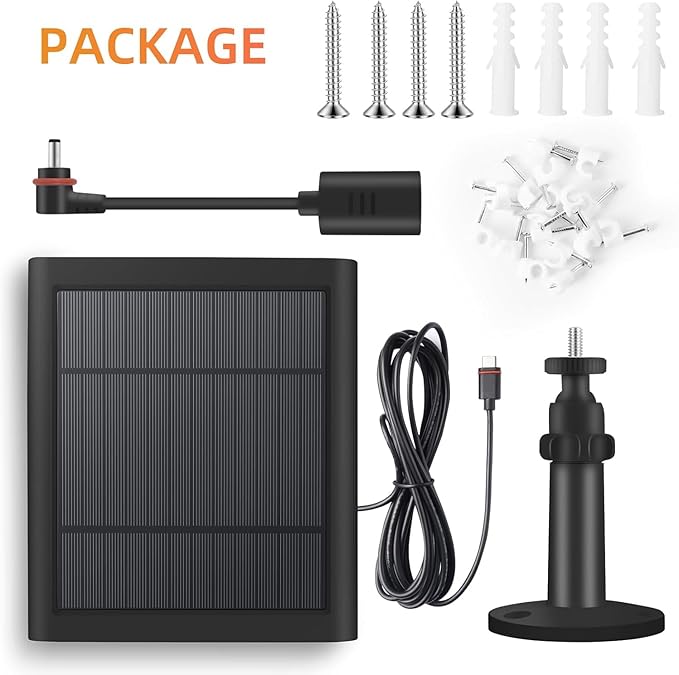 USB-C to Ring Barrel Plug 4Pack 4W Solar Charger - Image 6