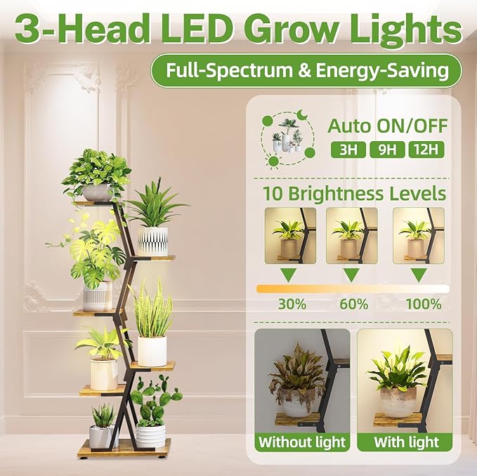 iDavosic.ly 5 Tier Indoor Plant Stand - Image 3