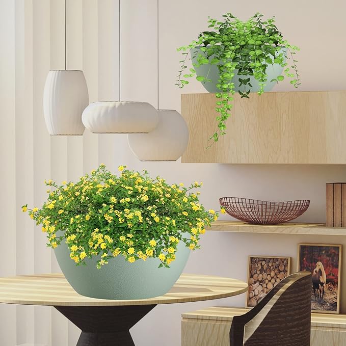 13 inch Large Hanging Planters Plant Pots - Image 7