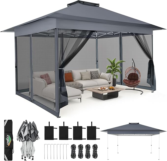 C0BIZI Gazebo 10x15 Pop up Canopy, Gazebos on Clearance-Canopy Tent by COBIZI