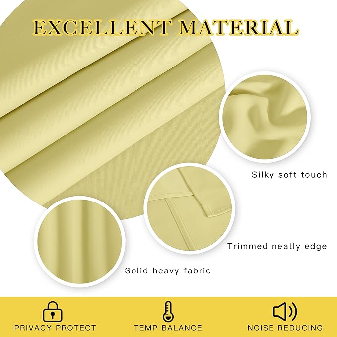NICETOWN Blackout Curtains 120 inch Length - Image 2