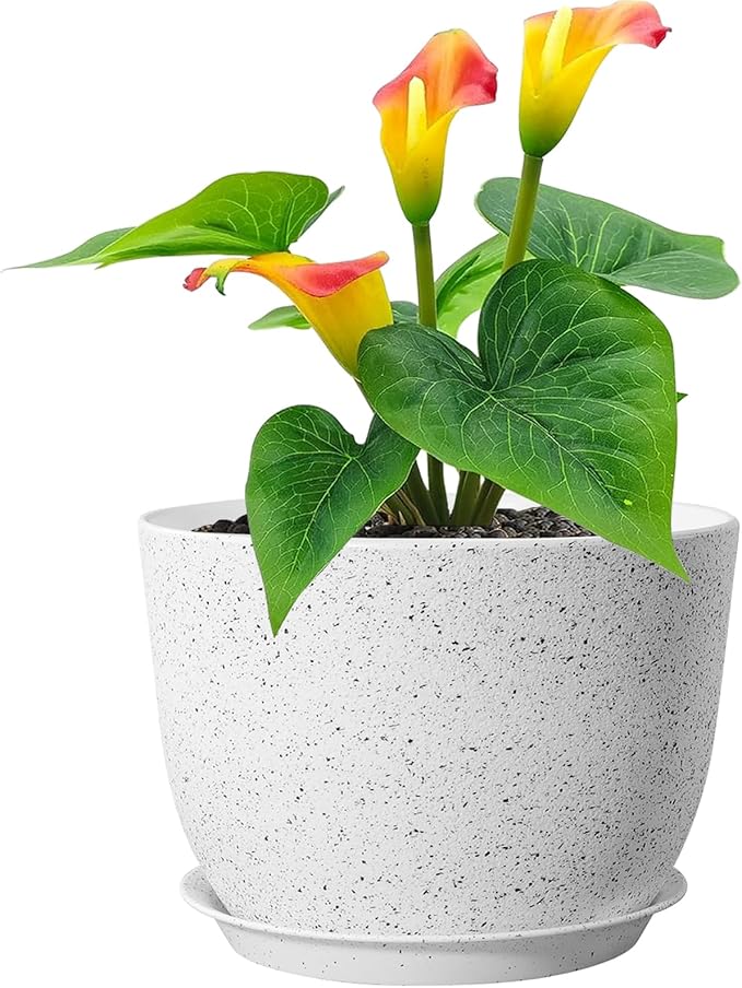 Plant Pots 12 inch, Plastic Planters by Meowell