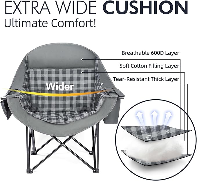 Oversized Camping Chair for Adults - Image 3