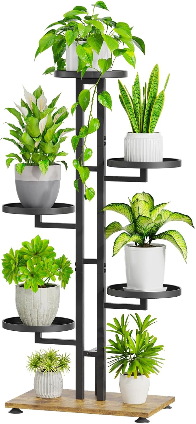 iDavosic.ly 5 Tier Plant Stand Indoor Outdoor, Tiered Corner Multiple Flower by iDavosicly