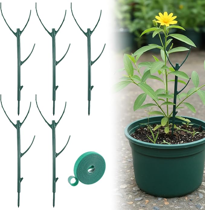 Grevosea 5 Pack Plant Support Stakes, Stackable Monstera Plant Supports by Unknown