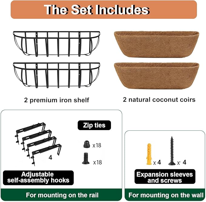 36'' Window Box Railing Planter - Image 4