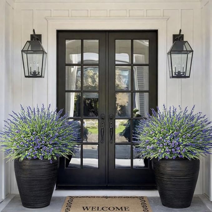 HyeFlora 20 Bundles Artificial Fake Outdoor Plants Flowers - Image 9
