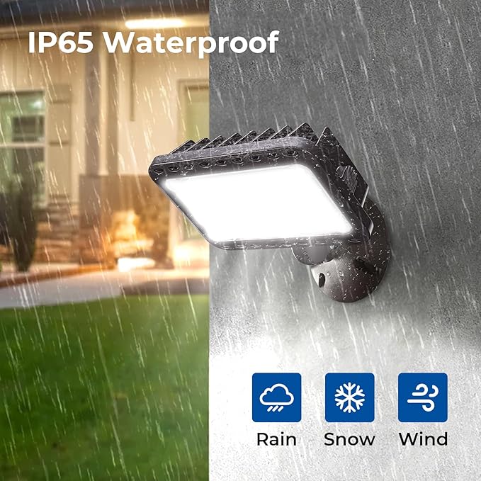 CINOTON 20W LED Flood Lights Outdoor, IP65 Waterproof Exterior Security Wall - Image 5