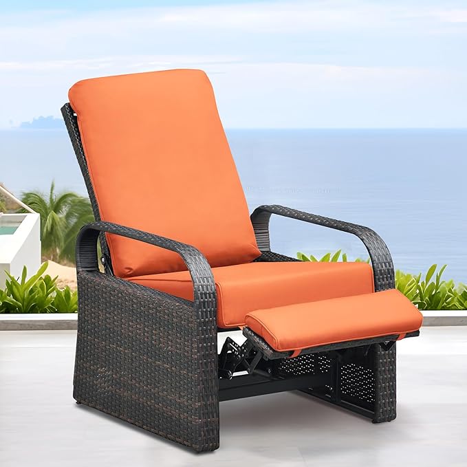 ART TO REAL Automatic Adjustable Patio Recliner Chair Relaxing Sofa Outdoor - Image 9