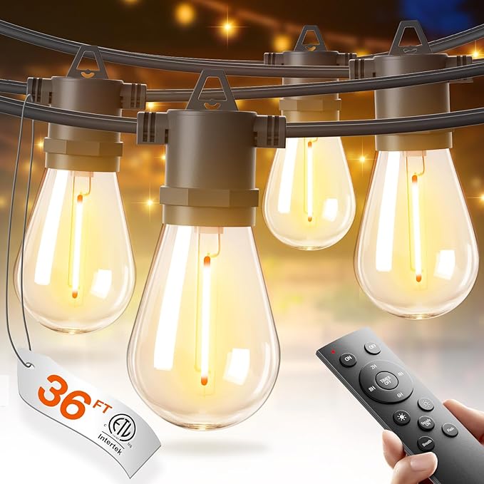 addlon 36FT LED Outdoor String Lights by addlon