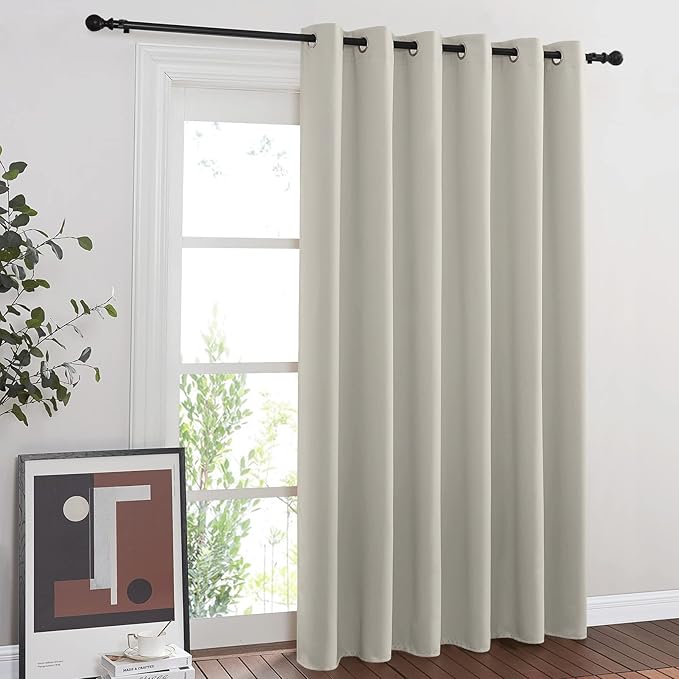 NICETOWN Room Divider Curtain for Bedroom, Grommet Patio Door Curtain Sound by NICETOWN