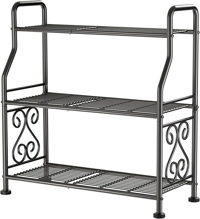 GIOTORENT Plant Stand Outdoor Indoor 3 Tier Metal Waterproof - Image 6