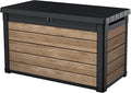 Keter Ashwood 100 Gallon Resin Deck Box Organization and Storage by Keter