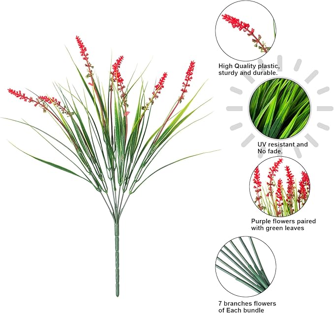HyeFlora Artificial Fake Flowers Outdoor Plants - Image 5