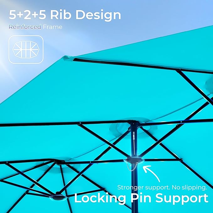 SUPERJARE 15FT Outdoor Umbrella - Image 9