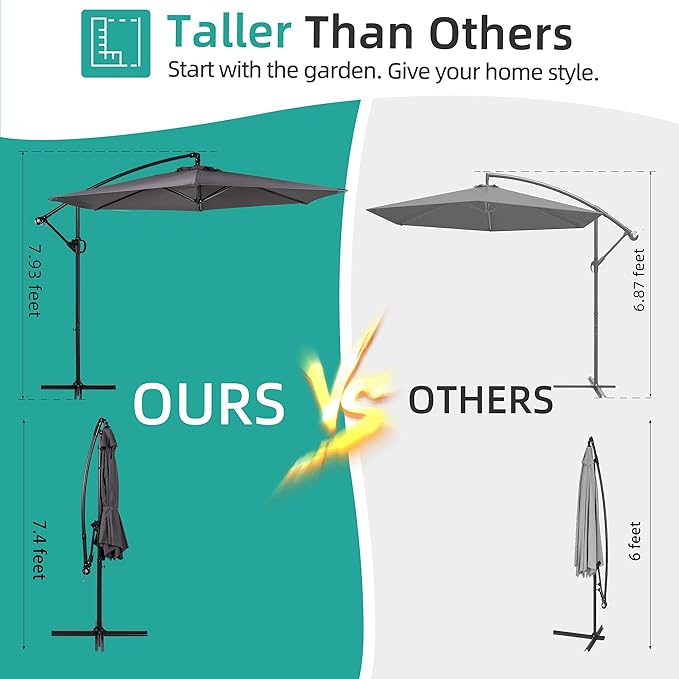 Shintenchi Patio Offset Umbrella - Image 6