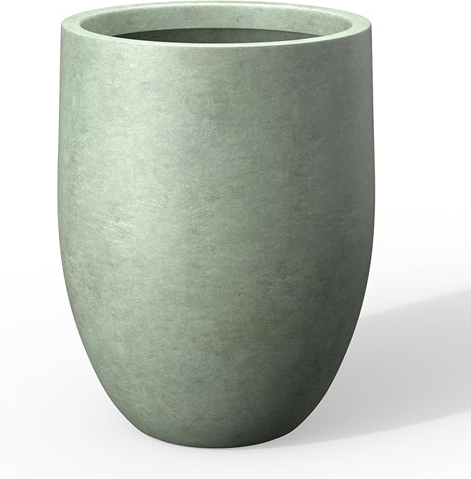 Kante 21.7" H Mint Green Tall Planter, Large Outdoor Indoor Decorative Pot by Kante
