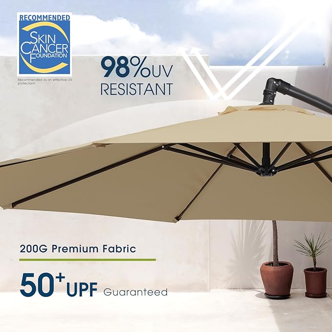 wikiwiki 10ft Patio Umbrella - Image 3
