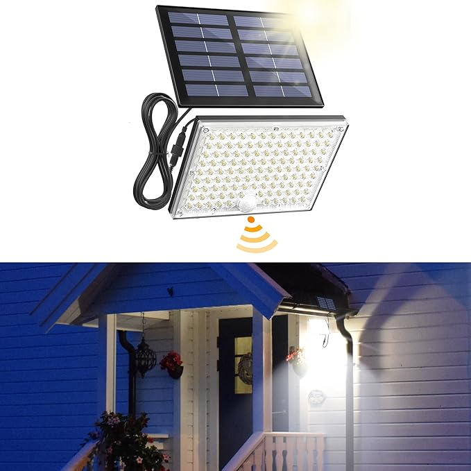 SUPERDANNY Solar Motion Sensor Outdoor Flood Lights - Image 9