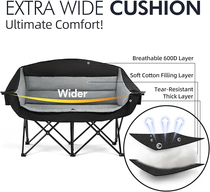 Double Camping Chair Loveseat - Image 3