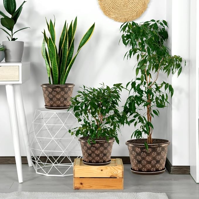 16 Inch Planter Pots for Plants, Plastic Large Flower Pots Indoor Outdoor - Image 6