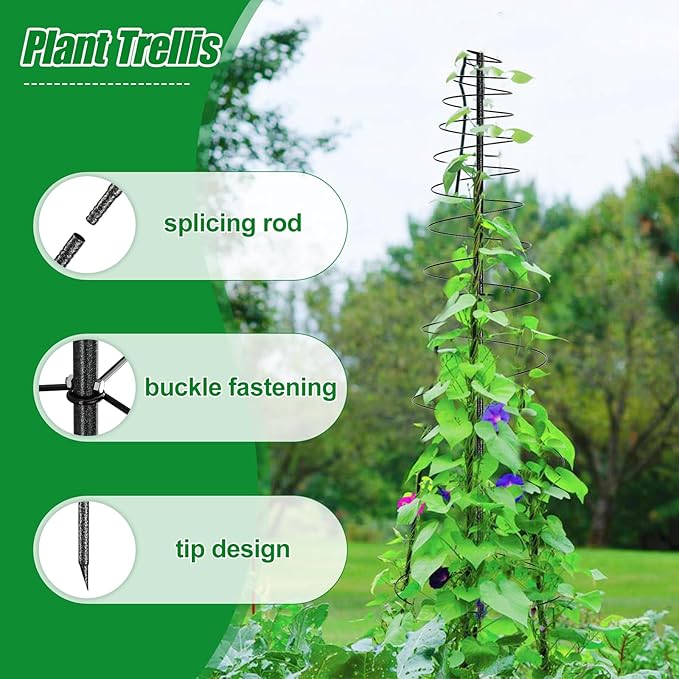 Trellis for Climbing Plants Outdoor, 2 Pack 73inch Tall Plants Trellis Support - Image 2