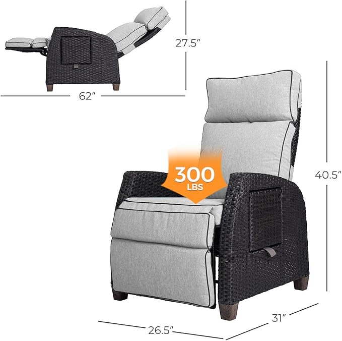 Grand patio Outdoor Reclining Chairs - Image 2
