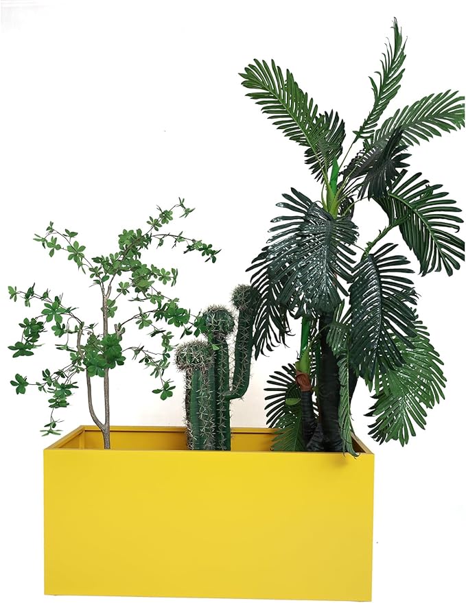 40" L x 16" W x 18" H Metal Large Rectangular Planter by MinCHI257